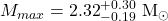 M_{max}={2.32}^{+0.30}_{-0.19}~{\rm M_\odot}