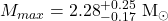 M_{max}={2.28}^{+0.25}_{-0.17}~{\rm M_\odot}