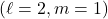 (\ell=2,m=1)