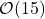 \mathcal{O} (15)