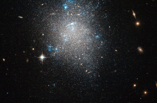 Dwarf Galaxy viewed by Hubble Telescope
